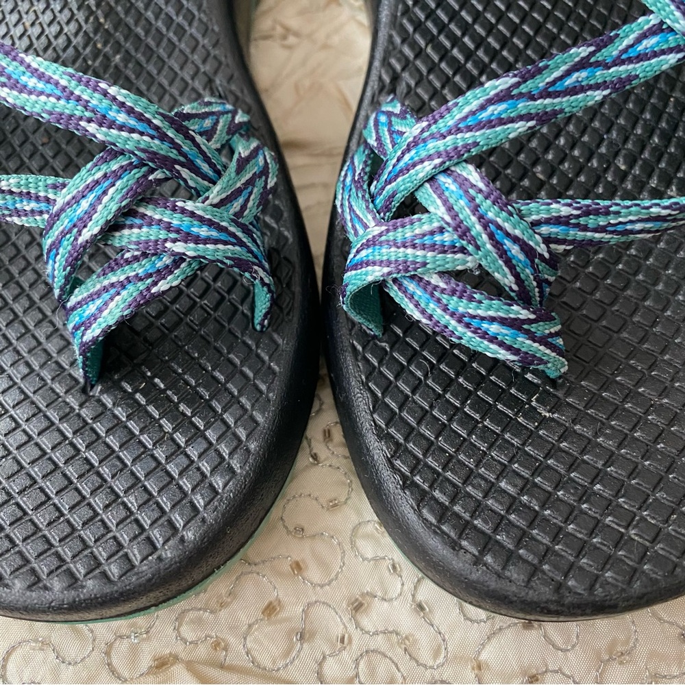 Chaco Women’s Summer Multicolored Braided Active Hiking Camping Sandals Size 7 - Picture 10 of 14